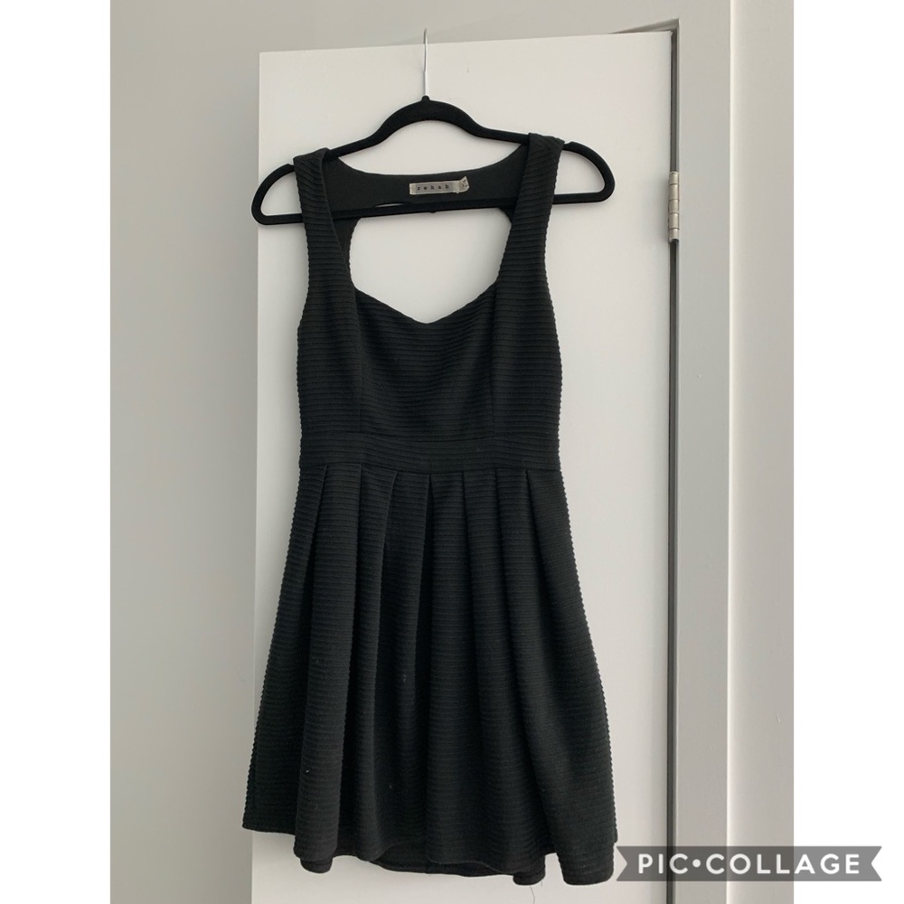 Black Heart Cut Out Dress
